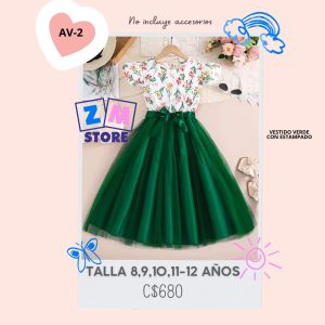 Vestido verde.–AV-2