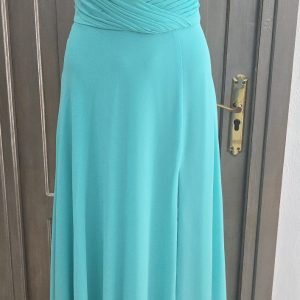 Vestido largo verde agua