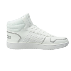 ADIDAS Mujer Zapatilla Hoops 2.0 Mid Blanca Metalizada Talla 40 2/3 EU