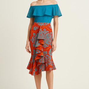 Falda Checa Estampado N y T