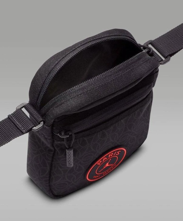 NIKE – Bolso Jordan PSG 9A0803-G0T Negro mini Bandolera Unisex 13x4x18 cm original - Imagen 5