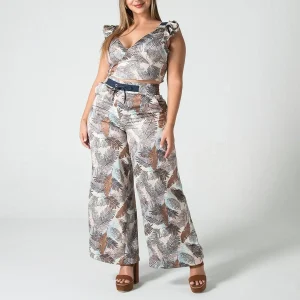 Blusa Crop Top Estampada Suzanne