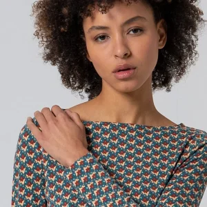 Camiseta cuello barco Verde Botella-Surkana