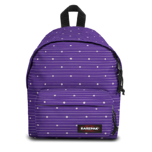 EASTPAK – Mochila Eastpak Orbit Glow Mini morada con luna 10L ligera