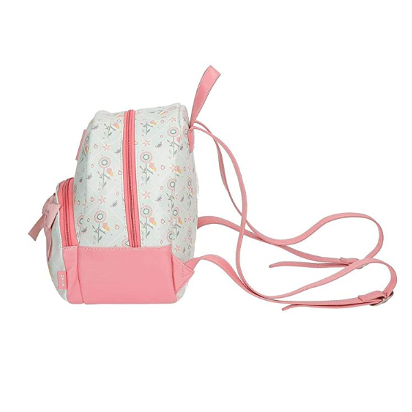ENSO – Mochila Enso Owls Multicolor Pequeña 22x25x14cm Flores Lazo Niña Mini - Imagen 2