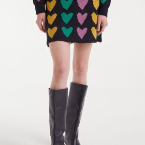 FALDA CORTA PUNTO CORAZONES