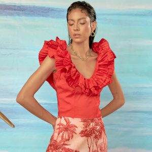 Blusa Diamantina roja