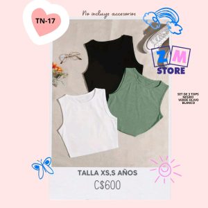 Set de tops.–TN-17
