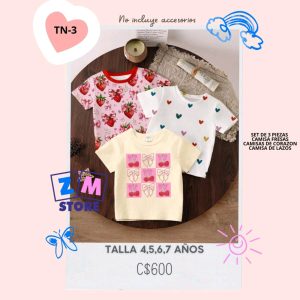 Set de 3 piezas.–TN-3