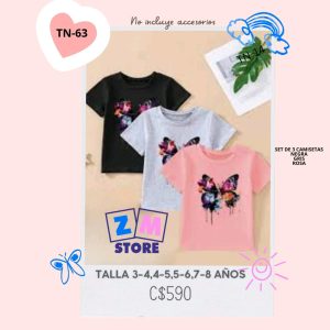 set de 3 camisas,–TN63