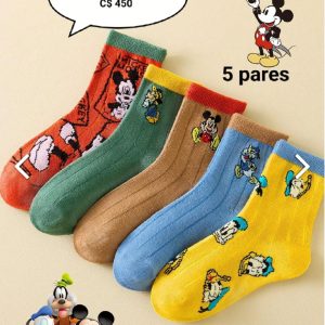 5 pares de calcetines de Mickey de Disney–TN-45
