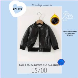 Chaquetas de cuero PU.–BN-110