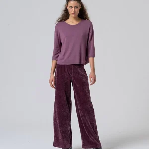 Jersey de punto manga 3/4 Malva- Surkana