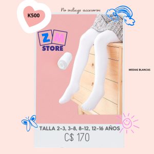 Medias blancas K500