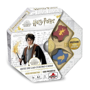 Borras – Juego de Mesa Harry Potter Quiz de las Cuatro Casas. Juego Interactivo. 1000 Pre