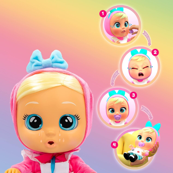 BEBÉS LLORONES – Cry Babies Alice Storyland Muñeca Interactiva con Pelo Real 30 cm Regalo para Niña - Imagen 6