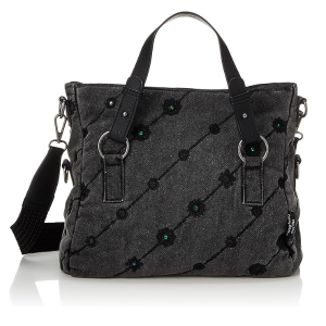 DESIGUAL – Bolso Desigual Ojo de Tigre Denim Loverty 2.0 Gris Mujer 21WAXD15