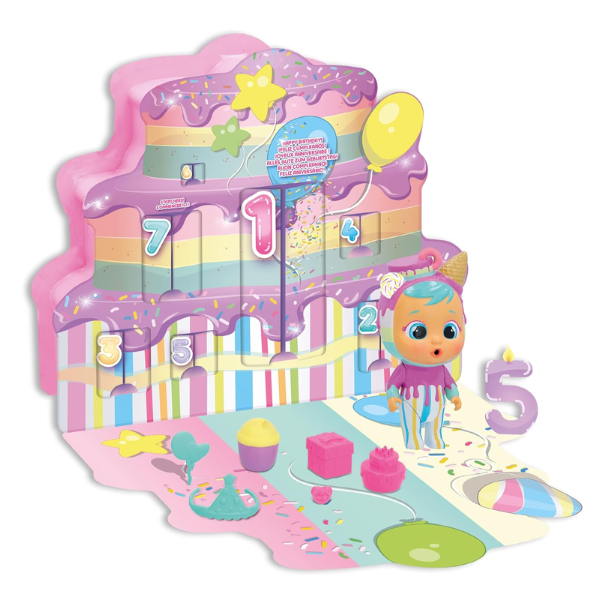 BEBES LLORONES – Lágrimas Mágicas Calendario de Cumpleaños “Cuenta Atrás para Mi Cumpleaños” con la Muñeca Exclusiva Sweety - Imagen 2