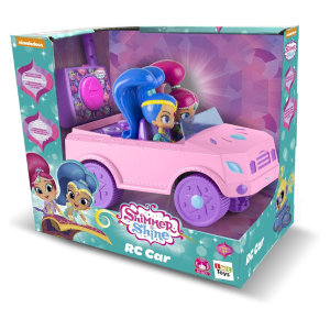SHIMMER AND SHINE – Vehículo RC Car Coche Teledirigido Rosa Niñas con Figuras