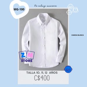 Camisa manga larga MG-100