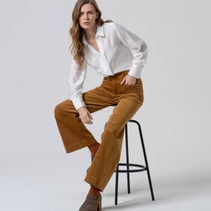Pantalón de pana wide leg Mostaza-Surkana