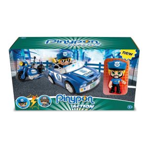 FAMOSA – PinyPon Action Policía Coche Policía + Moto + Figura 700014495