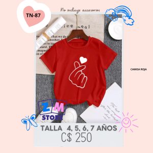 Camisa para niñ@s.–TN-87