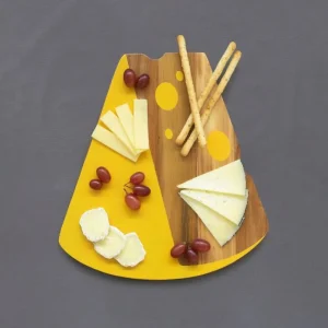 Tabla queso Maasdam;amarillo madera- balvi