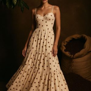 Vestido Pijao Coffee Dots