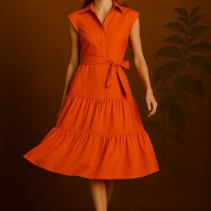 Vestido Puerta 2 Naranja