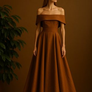 Vestido Topacio tierra