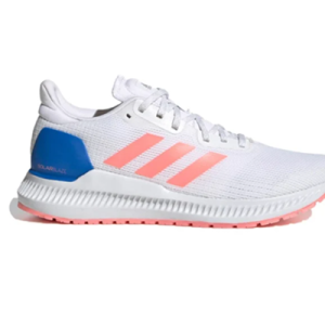 ADIDAS – Zapatillas Solar Blaze W Mujer EE4241 | Zapatillas blancas con rosa y azul ligeras