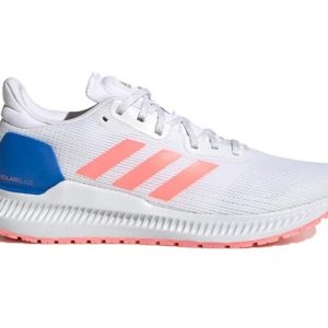 ADIDAS- Zapatillas Solar Blaze W EE4241 Mujer T36 Blancas Rosa Azul Running 29x10x9cm Aprox