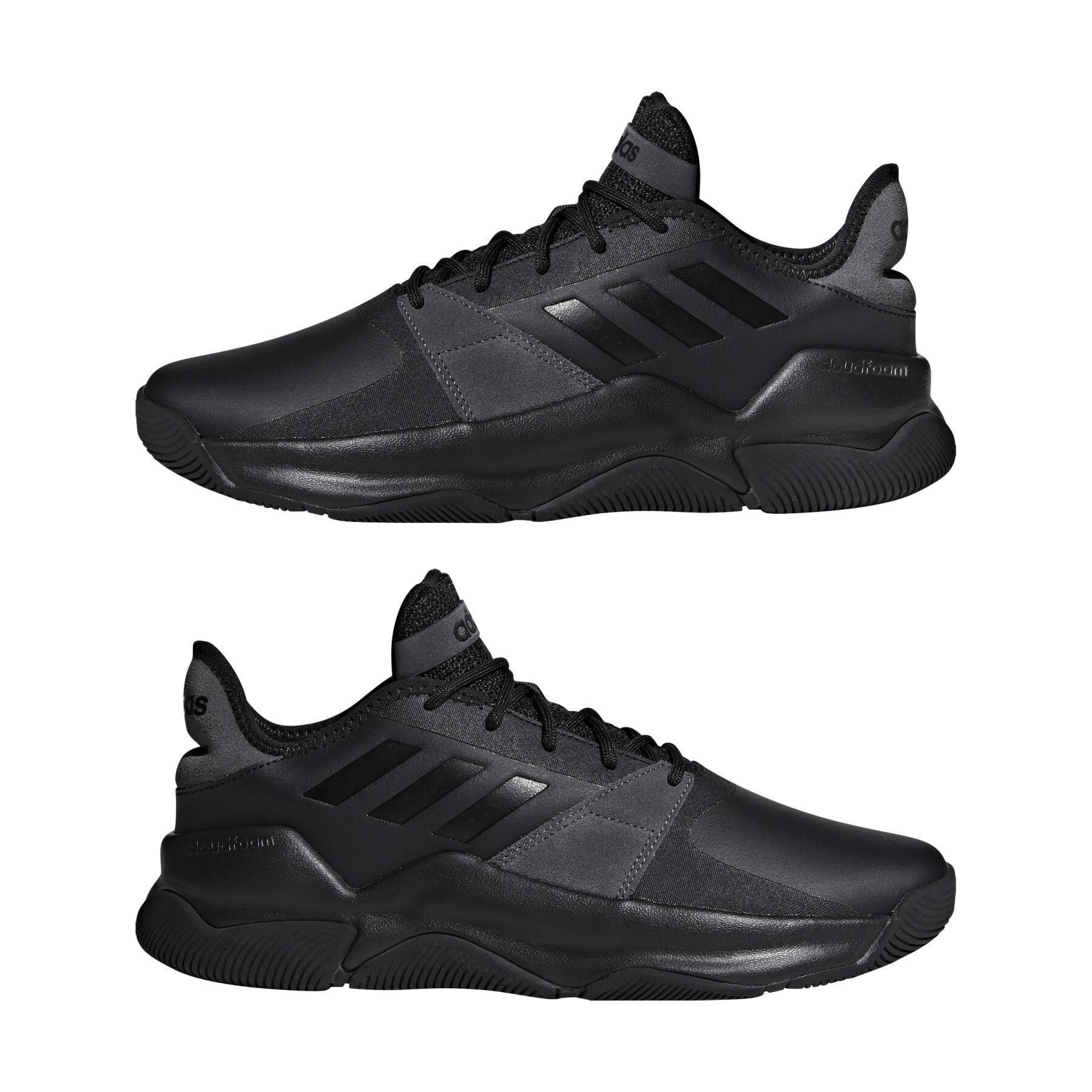 ADIDAS – Baskteball StreetFlow Negras Talla 43 1/3 eu Cloudfoam Basket Estilo Casual - Imagen 9