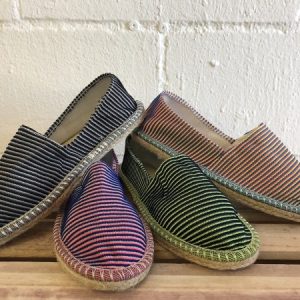 Alpargatas de esparto de rayas