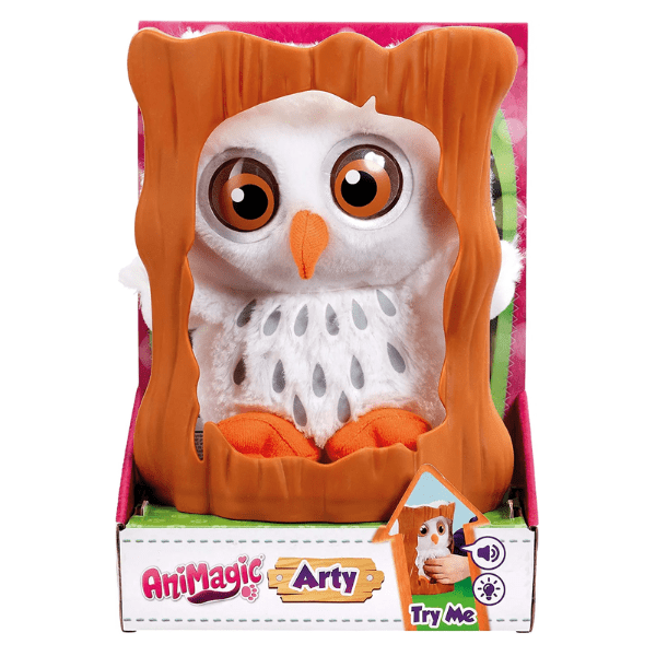 ANIMAGIC – El Búho Mascota Arty Soft Plush