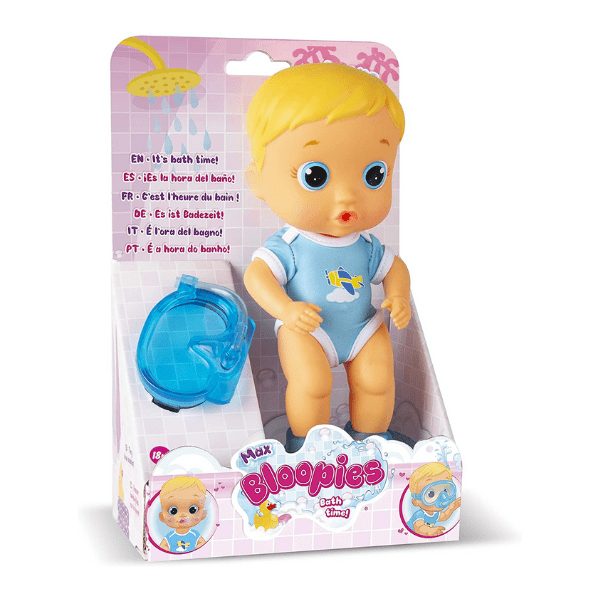 BLOOPIES DIVERS – Bloopies Max Muñeco Baño Buceador 22cm Regalo Niños Sin Pilas Juguete Agua