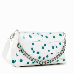 DESIGUAL Bag Splatter Dortmund Maxi Bolso Blanco Mujer 31x7x20cm Regalo