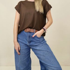 Camiseta básica chocolate