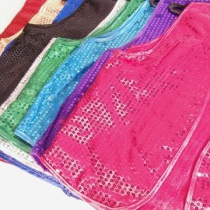 Chaleco de lentejuelas adultos