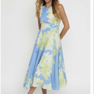 Vestido estampado vuelo