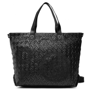 DESIGUAL – Bolso de Mujer de Hombro Azalea Namibia Negro Grande 50x33x20 cm