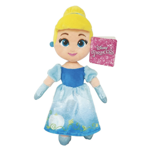 DISNEY – Peluche Cenicienta 25 cm azul – Muñeca suave infantil edición bordada