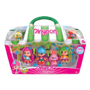 FAMOSA – Set 4 Figuras City Splash Toys Con Animales y Accesorios Intercambiables