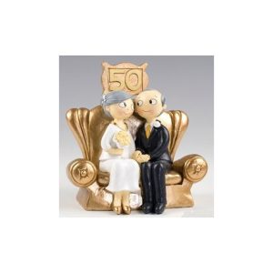 Figura De Pastel 50 Aniversario Bodas De Oro