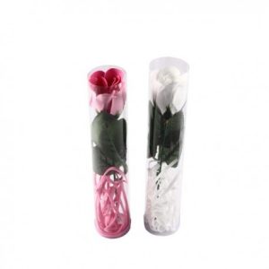 Flor Rosa De Pétalos De Jabón En Cajas De Regalo