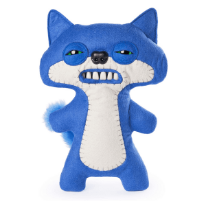 FUGGLER – Blue Suspicious Fox – Peluche Divertido y Feo de Colección, Muñeco Monstruo Original para Niños y Adultos