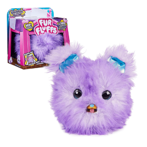 FUR FLUFFS – Mascota Interactiva Perrito Cachorro Interactivo Violeta con Sonidos Mascota de Juguete Puppy Fluffy con Sonidos