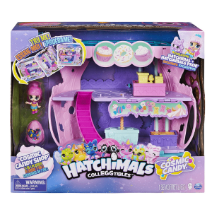 HATCHIMALS – Cosmic Candy Shop 2 en 1 con Pixie y Hatchimal Exclusivos