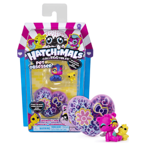 HATCHIMALS – Hatchipets Pet Obsessed (2 mascotas) Paquete de 2 Figuras CollEGGtibles y 2 Mascotas | Juguete Coleccionable Temporada 7